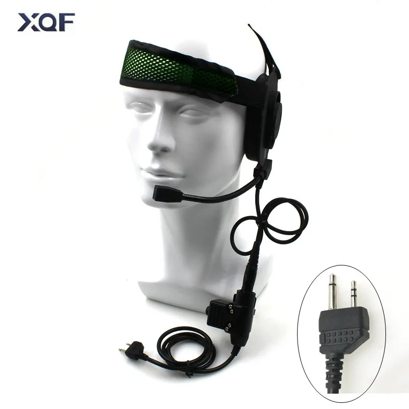 

Tactical Bowman Elite II Radio Headset Earpiece With U94 Style PTT For Midland 2 Pin Walkie Talkie G6 G7 GXT550 GXT650 LXT80 LX