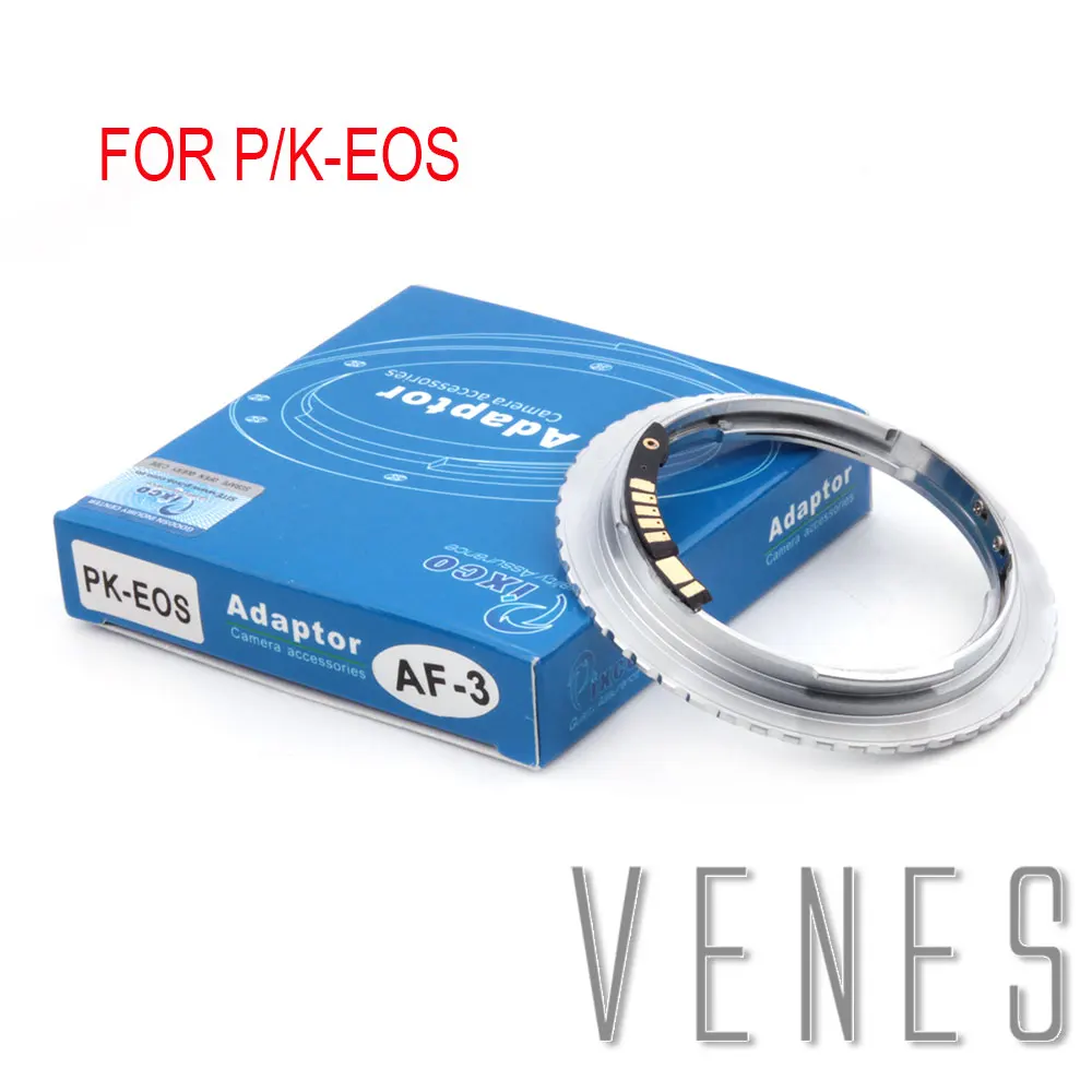 Venes для P/K-EOS 3-го поколения AF адаптер с подтверждением костюм для Pentax K PK объектив для Canon(D) SLR камеры 4000D/2000D/6D II