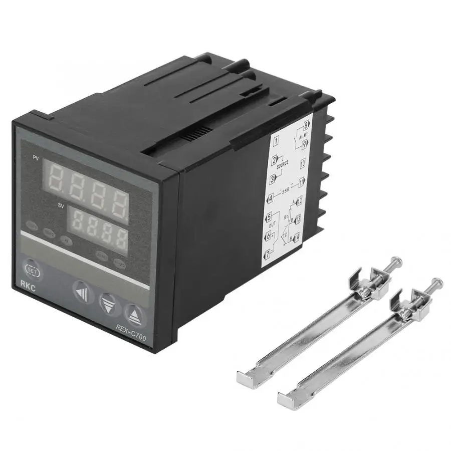 Термометр REX-C700FK02-MY* PID Intelligent control двойное цифровое табло контроль температуры ler цифровой термометр
