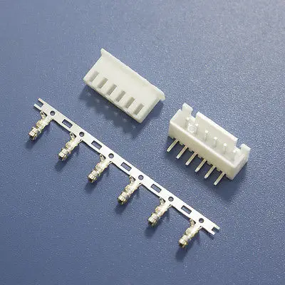 50 комплектов XH2.54 6P 6-контактный изогнутый игольчатый штырь + клемма корпус разъем
