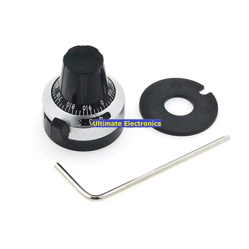 

2pcs 6.35mm 3590S Knobs Precision Scale Potentiometer Knob Hat Multi-turn potentiometer be suitable