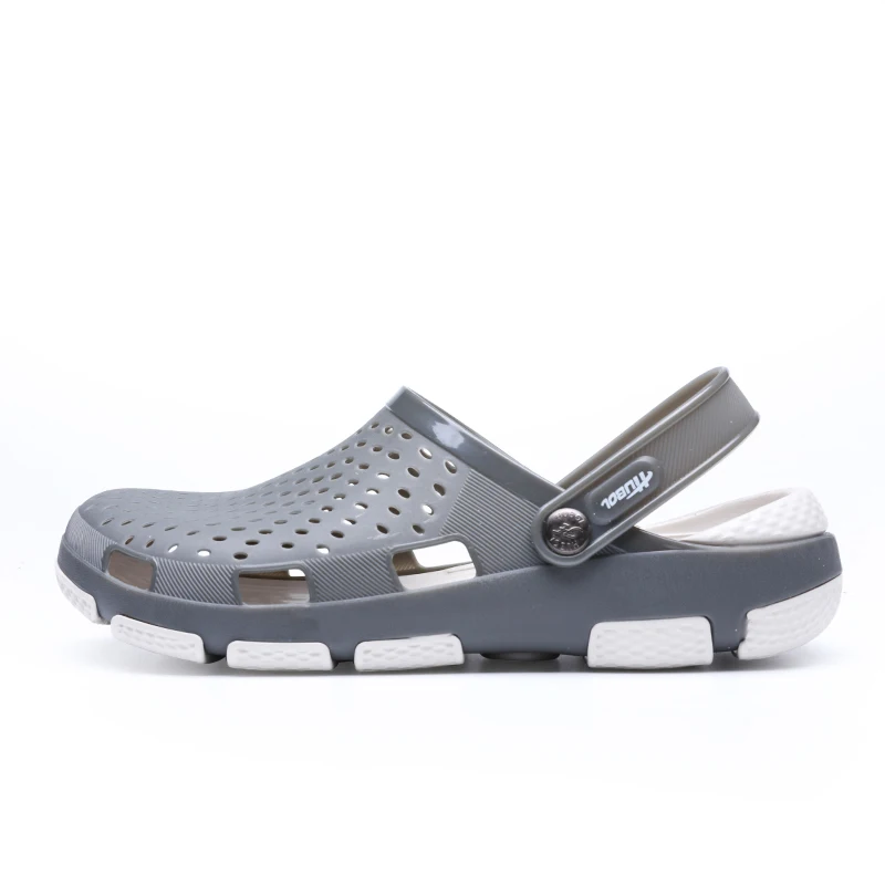 Skup Gumowe Slip On sandały plaża 2019 letnie buty męskie Crocks Sandles Eva sandały Cholas Sandalias Hombre drewniaki ogród zamknięty Toe