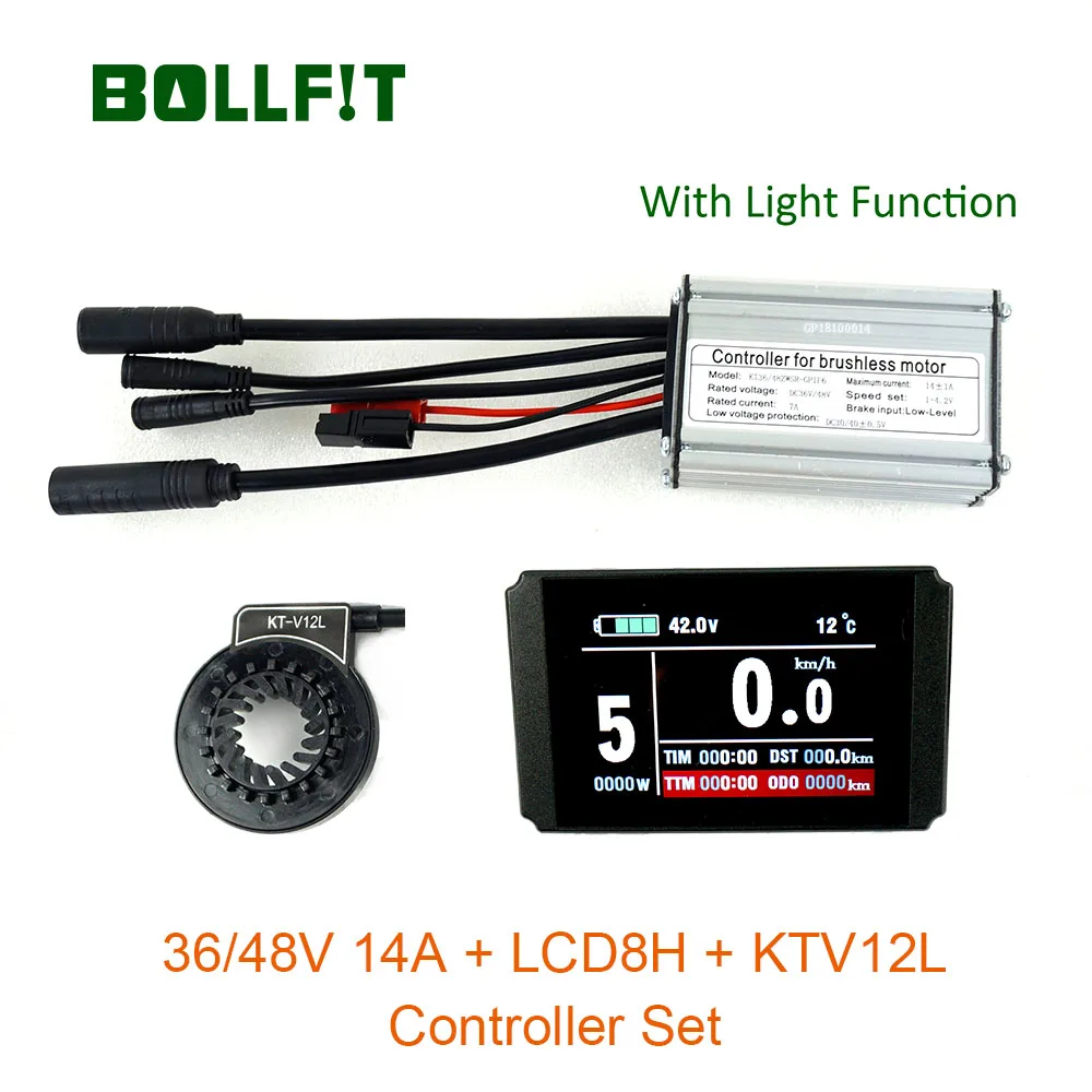 

36V48V 250W whole waterproof Controller 14A with light fuction LCD8 Color display PAS Set E-bike Conversion kit Hall Sensor