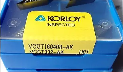 

2PCS NEW in box KOR+ VCGT160408-AK H01 VCGT332-AK Carbide Inserts 10PCS/Box