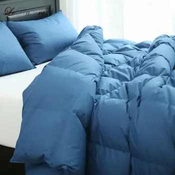

LeRadore New Two-in-one Quilt Goose Down Comforter For Four Seansons Quilted Blanket 100% Cotton Home Textiles King Queen Full