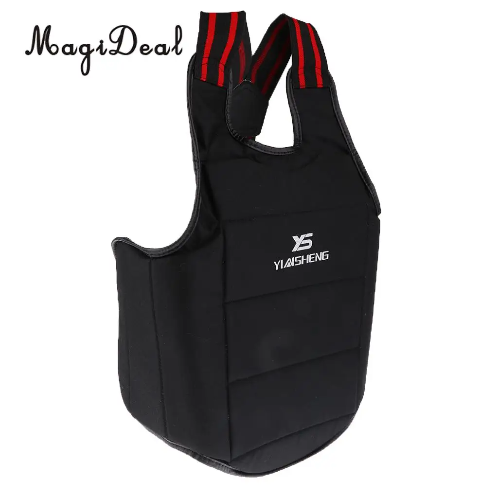 MagiDeal Unisex Karate Chest Guard Taekwondo Martial Art Chest Body Protector for Boxing Sanda Training Application S/M/L/XS/XL