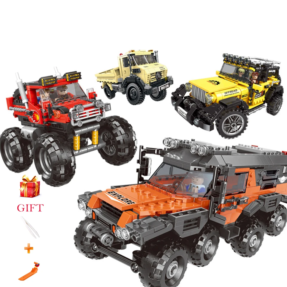 

Building Blocks XINBAO Off-road Vehicle The All Terrain Vehicle Set Cars Kits Building Blocks Self-Locking Bricks Toys
