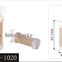 200 шт фильтр топливной форсунки для бензиновых автозапчастей оптом Верхняя подача многоточечный впрыск автозапчасти Размер 20,7*8*3,1 мм VD-FL-1020