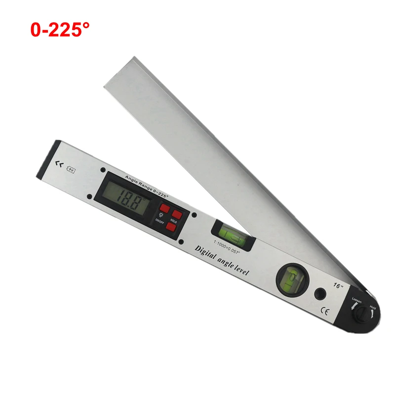 0 225 degree Digital Angle Meter 400mm 16'' Electronic Protractor Angle