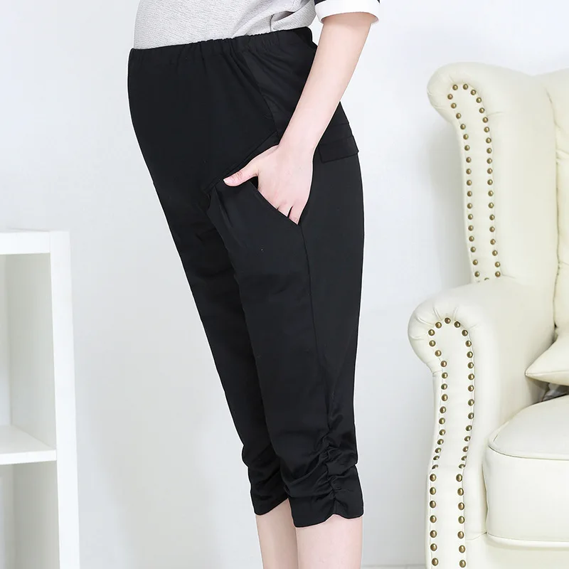 Cotton Maternity Belly Pants Causal Trousers for Pregnancy Wear Plus Size Summer Spring Clothes for Pregnant Women Gestante Pant