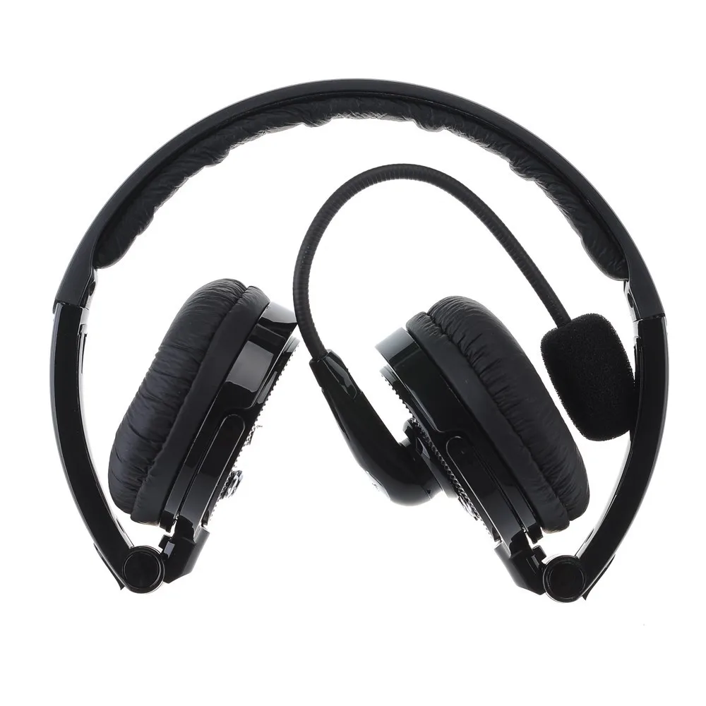 2 in 1 Over-the-Head Boom MIC Microphone Foldable Stereo Bluetooth Headset Wireless Hands-free Headphone Noise Canceling