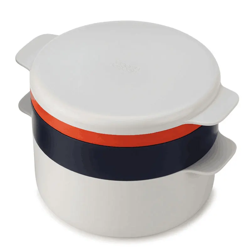 

4 Tier Microwave Steamer Healthy Vegetable Steamer Cookware With Lid