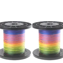 Многоцветная 1000 м 4 пряди PE проволока смотанная леска многонитевая рыболовная веревка-462012