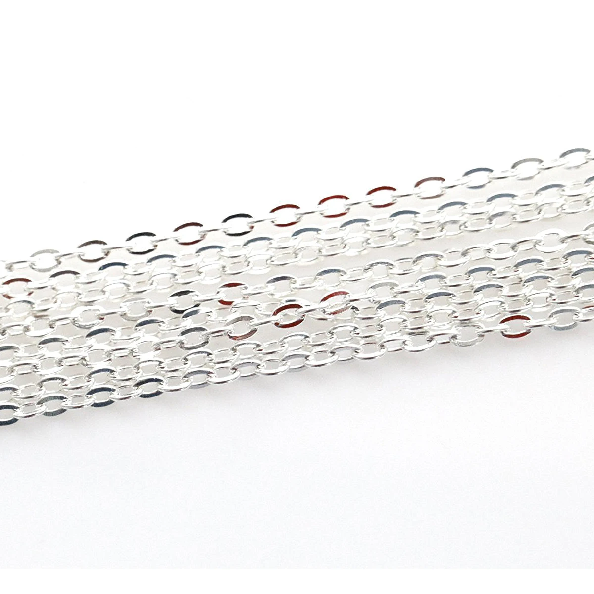 Wholesale cable open link Iron metal chain vintage necklace chains silver gold color jewelry findings DIY making shellhard 5m