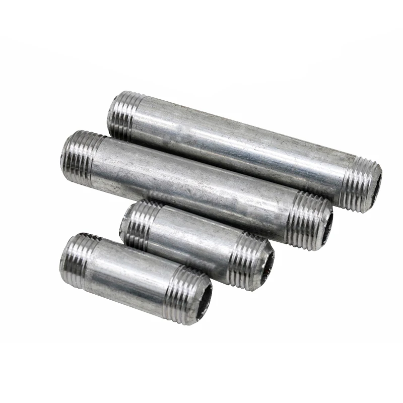 10 шт./лот G1/2 &quotстальные двойные мужские нитки оцинкованные трубы DIY бутылки