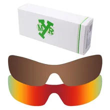 2 шт. Mryok поляризованные Сменные линзы против царапин для солнцезащитных очков-солнцезащитных очков оакли антикс линзы огненный красный и бронзовый коричневый