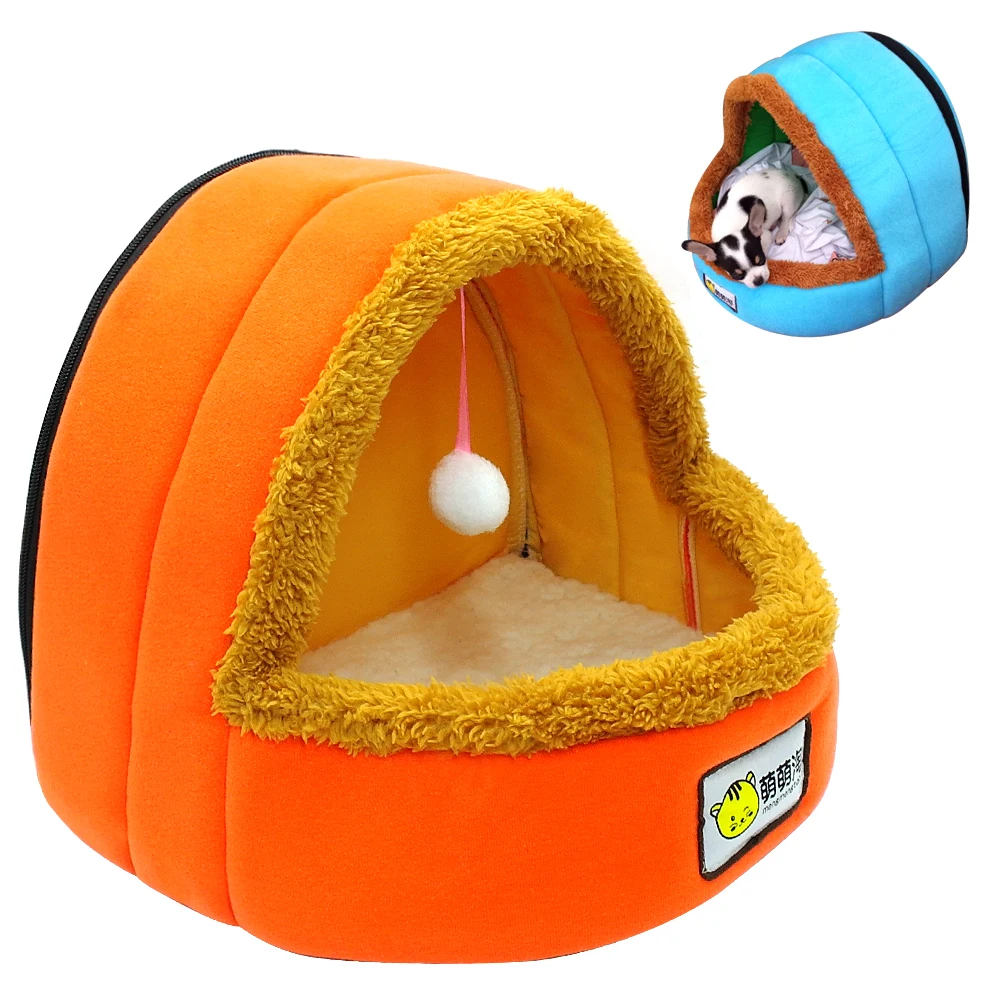 

Soft Dog Cat House Warm Kitten Bed Puppy Kennel Dogs Nest For Cats Small Dogs