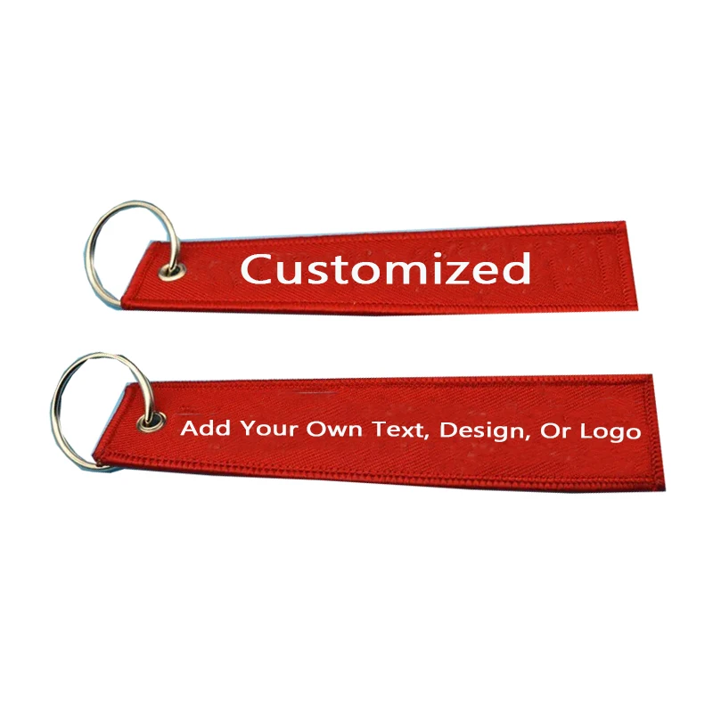 

Custom Embroidery Keychain Motorcycle Key Ring