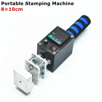 Cheap 8*10cm Handheld Leather Wood Paper Embossing Tool, Hot Stamping Machine Tool, Manual Logo Embosser, Wood Branding Iron