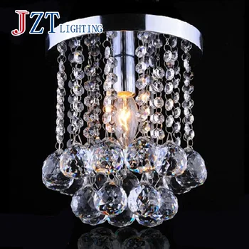 

Best price Mini Modern Chandelier Rain Drop Lighting K9 Crystal Ball Fixture Pendant Ceiling Lamp 1 LED E12 Bulb Included