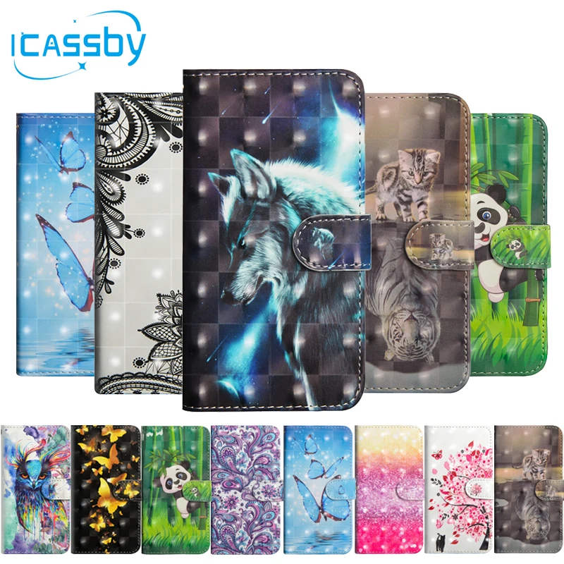 Case for Huawei Mate 20 X Case Leather Wallet Phone Cases for Huawei Mate 20X Cover 3D Cat Flip Etui for Huawei Mate 20 X Coque