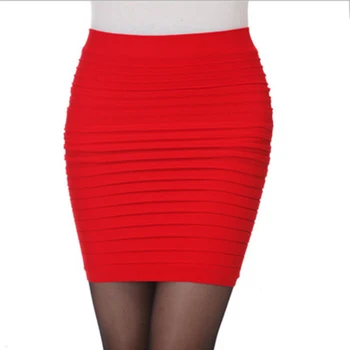 

Bigsweety 13 Colors Elegant Pleated Skirt Summer Women Candy Color Ladies Short Skirts Elastic Mini Bodycon Skirts Free Size