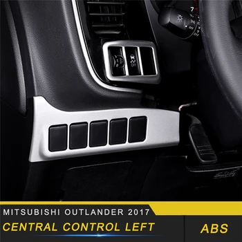 

For Mitsubishi Outlander 2017 Car Styling Central Control Left Side Panel Cover Trim Frame Sticker Interior Accessories