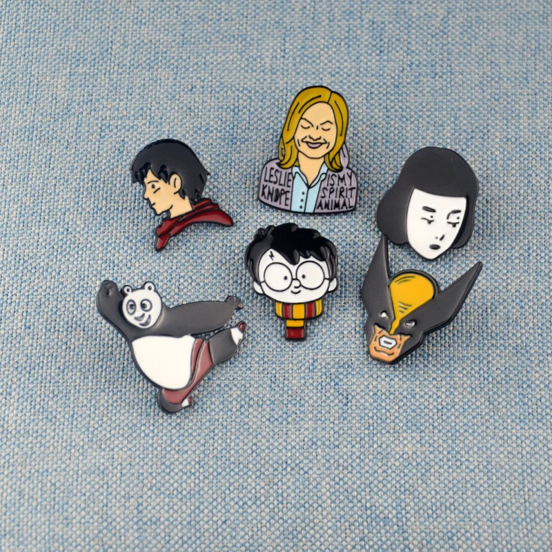 

90's Anime Cartoon Enamel Pin Brooch Cute Badge For Women Men Kids