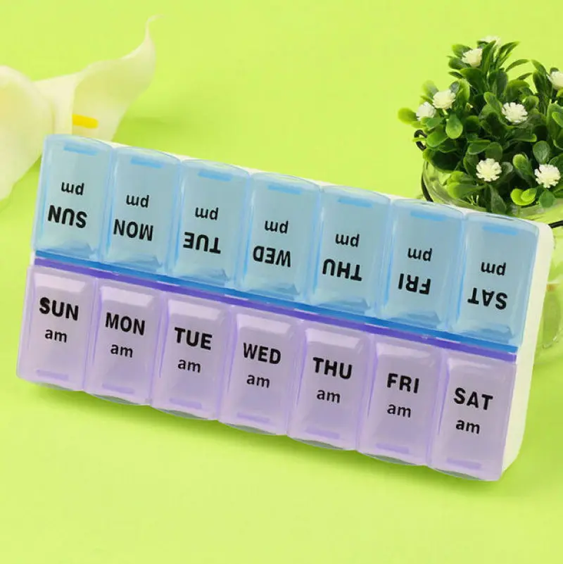 Portable 7 Day Weekly Pill Vitamin Medicine Pill Box Holder Health Care Storage Organizer Container Case For Health