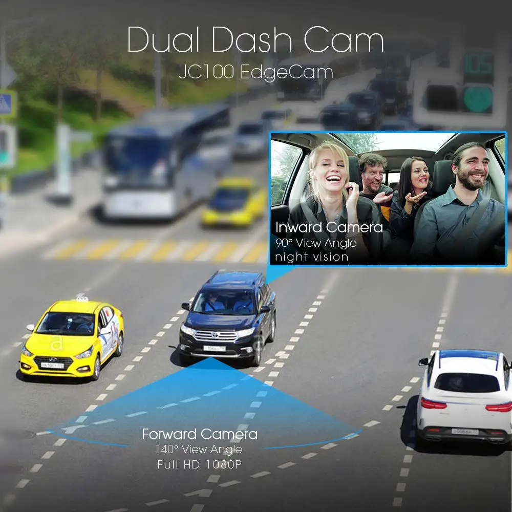 Jimi Новый JC100 3g 1080P смарт gps слежение Dash камера Автомобильный видеорегистратор