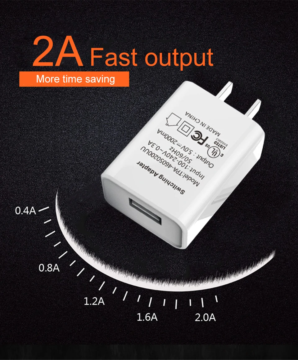 US Charger 5V2A Fast Charging Conversion plug One USB Wall Charger travel in USA Japan Thailand  Taiwan Canada Colombia Mexico (3)
