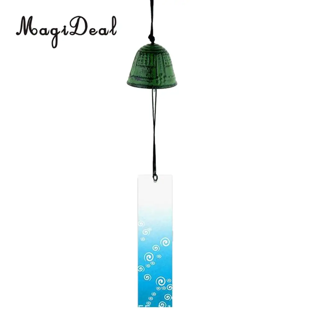 MagiDeal Traditiona Japanese Furin Wind Chime Nambu Cast  Iron bell Iwachu Bells  Flower-shaped 16