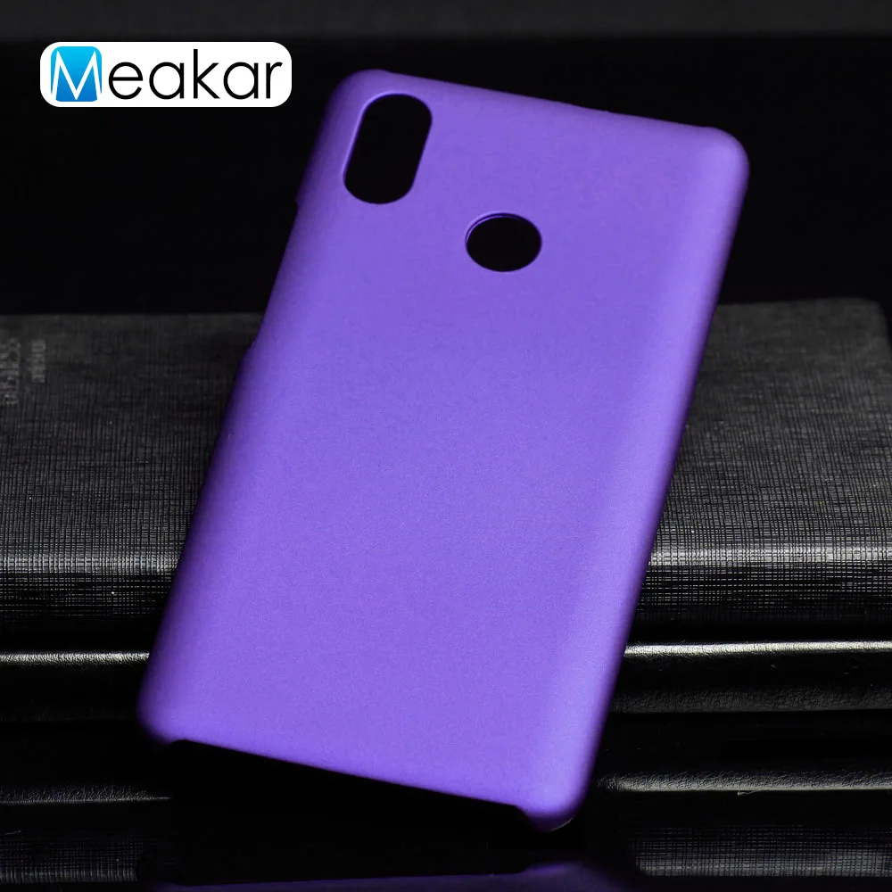 Матовая Пластик Coque 6.9For Xiaomi mi макс 3 чехол для Xiaomi mi Max mi макс 3 Max3 mi max3 Pro Чехол для телефона чехол-лента на заднюю панель - Цвет: Purple