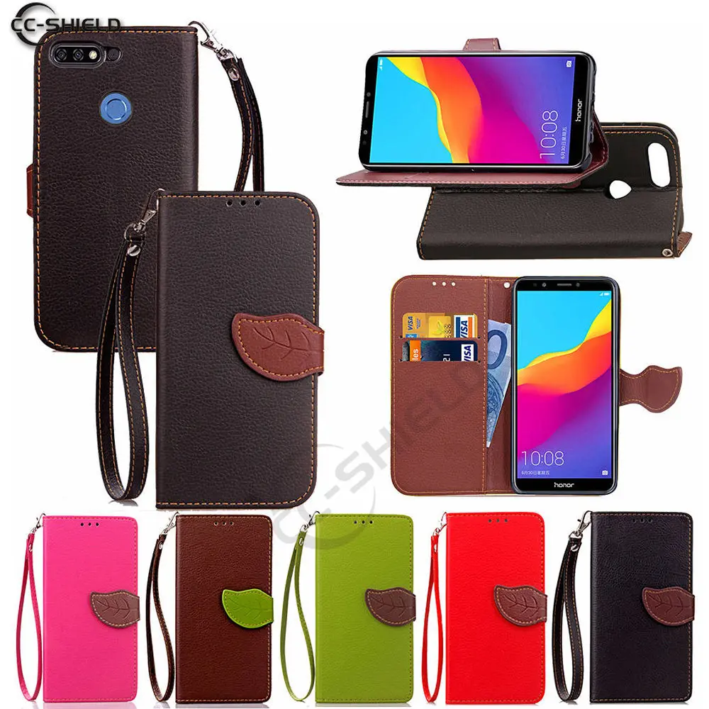 

Leaf Wallet Case for Huawei Y7 Prime 2018 LDN-LX2 Flip Case Phone Leather Cover for Huawei Y7 Pro 2018 LDN-LX1 LDN-L21 Cases