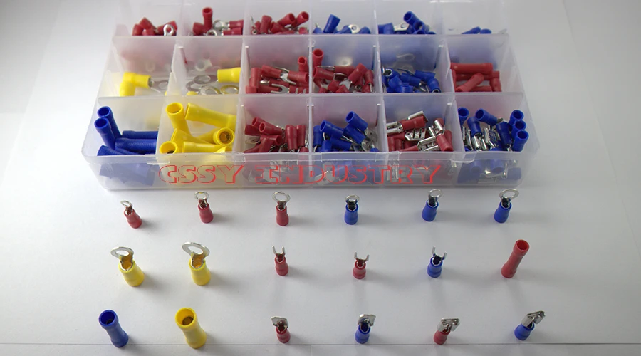 300PCS/box crimp connector insulated terminal block kit wire cable