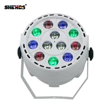 4 pcs/lot LED Flat Par 12x3W Stage Light Effect RGBW DMX512 DJ Disco Lamp KTV Party Backlight Laser Beam Projector Dmx Spotlight