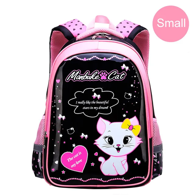 Portfolio School Bags For Girls 2018 Sweet Cute Cartoon Princess Cat Children Ba&hellip;