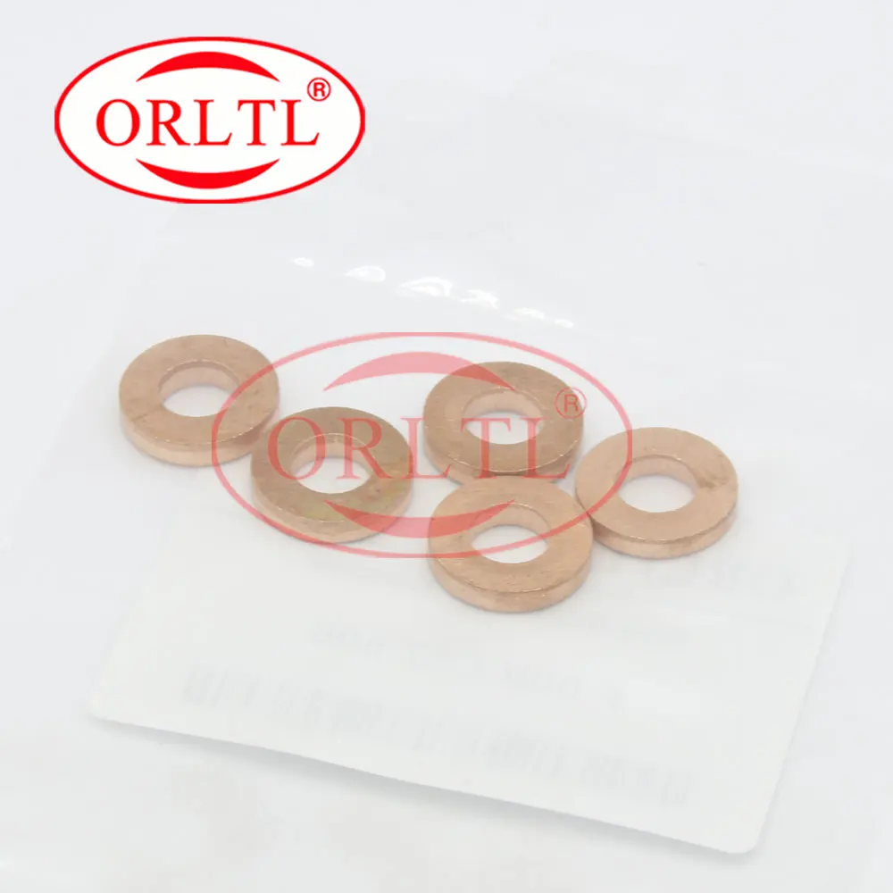 

ORLTL 30 Pcs FOOVC17506 Auto Injection Copper Ring F OOV C17 506 Thickness=3mm Heat Shield 7.1*15*3mm Copper Washer FOOV C17 506
