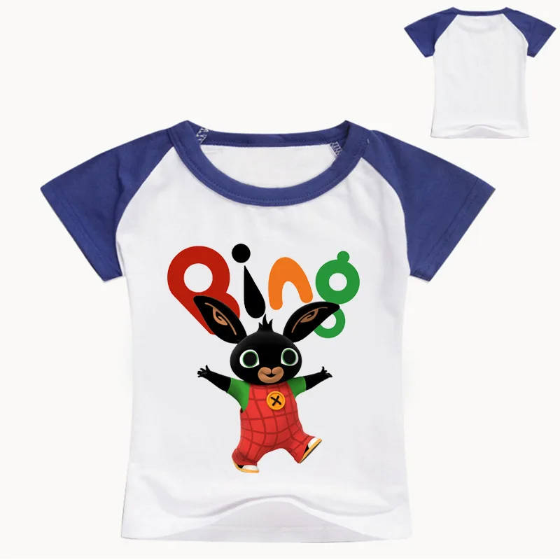 Милые детские Забавные футболки с рисунком кролика и кролика, милые футболки для мальчиков и девочек, детская летняя повседневная одежда для малышей - Цвет: STYLE 20