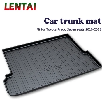 

LENTAI 1PC Car rear trunk Cargo mat For Toyota Prado 7 Seats 2010 2011 2012 2013 2014 2015 2016 2017 2018 Car Boot Liner Tray