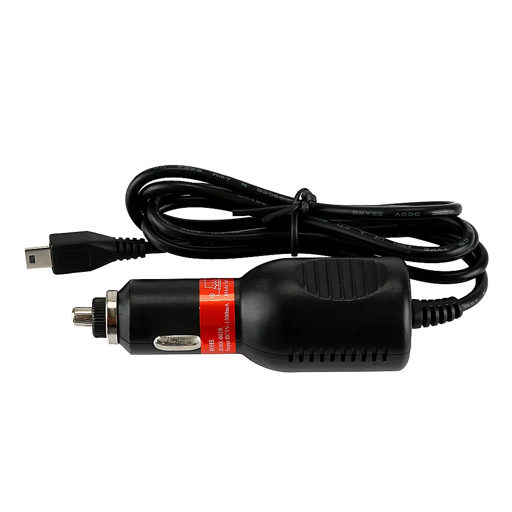 3,5 м DC 5 В 2A Mini USB автомобиля мощность зарядное устройство Кабель-адаптер Шнур для Автомобильная камера gps для gps тахограф телефон 4,0
