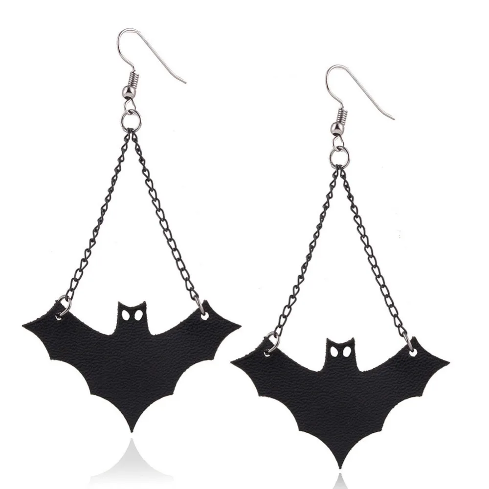 Personalized Cute Bats Drop Earrings Women Halloween Jewelry