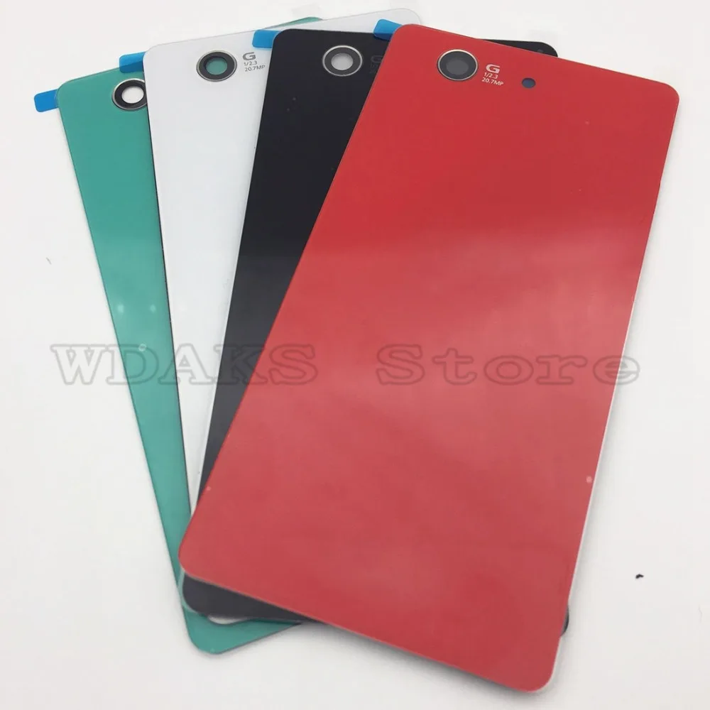 Для Sony Xperia Z3 Compact d5803 d5833 Батарея крышка двери Корпус Мини задняя Стекло Чехол с