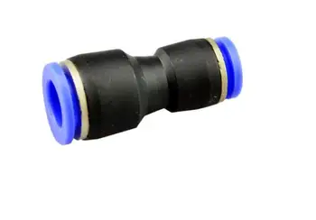 

10 PCS Connector Quick Fitting 12mm hole to 8mm OD Tube Straight Air Pneumatic Fittings Push 6MM-4MM