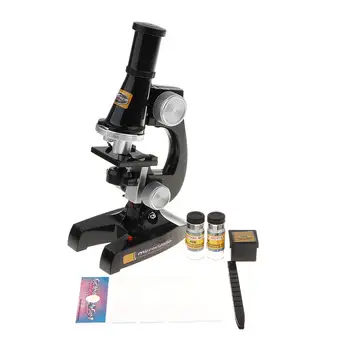 

100x 200x 450x Microscope LED Light Biological Research Experiment Science Learning Educational Toys Gift for Children Kids
