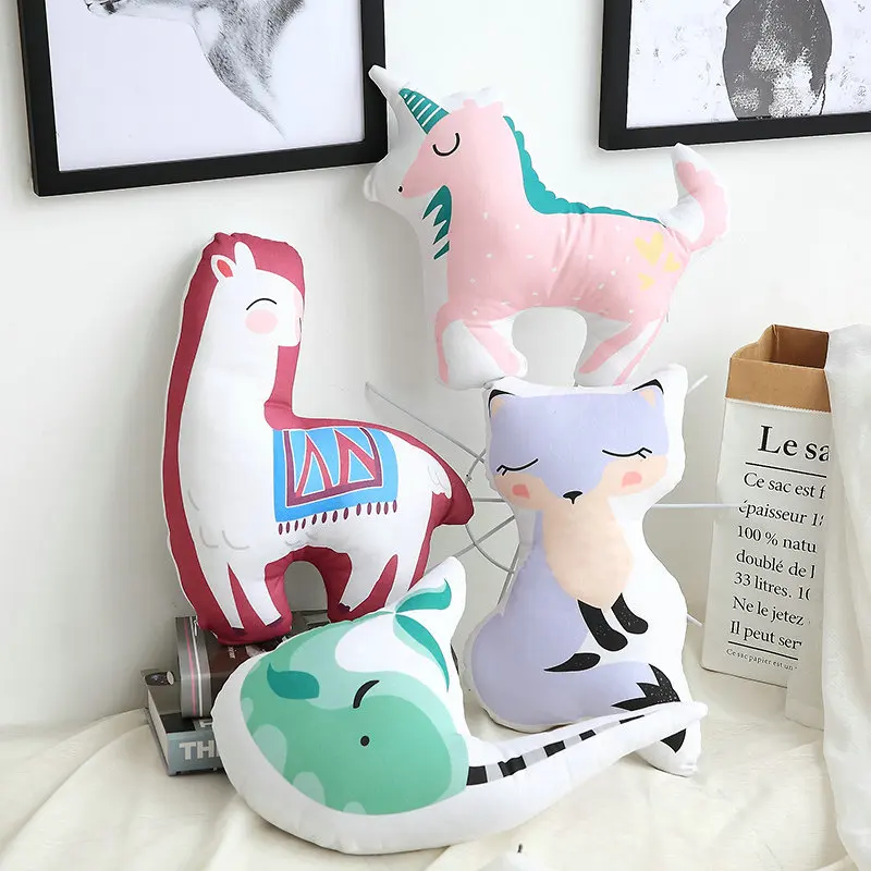32-40cm 4 Styles Cartoon Animals Plush Pillow Stuffed Unicorn, Fox Alpaca Plush Toys for Children Lovely Soft Pillow Cushio 32-40cm 4 Styles Cartoon Animals Plush Pillow Stuffed Unicorn, Fox Alpaca Plush Toys for Children Lovely Soft Pillow Cushio