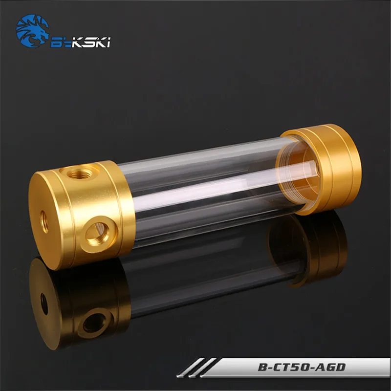 

Bykski Diameter 50mm Cylindrical Water Cooling Reservoirs Multi-color Aluminum alloy 150/200/260mm Water Tanks B-CT50
