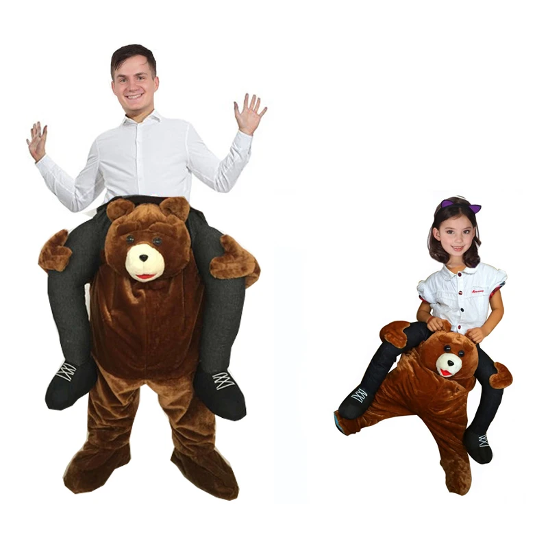 送料無料に乗るクマ衣装クマオクトーバーフェストのマスコット衣装大人子供ハロウィン動物パンツで偽人間脚 Costumes For Adults Ride On Costumeanimal Costumes For Kids Aliexpress