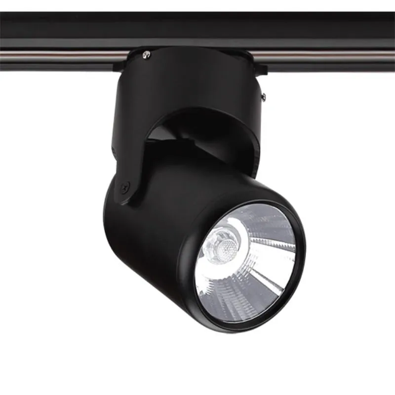 

Free Shipping Black shell/White shell COB 12W Led track spotlight LED rail spot light lamp COB 20W LED track light AC85-265V