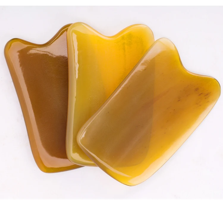 Scraper board natural ox horn set, scrape oil essential oil, body